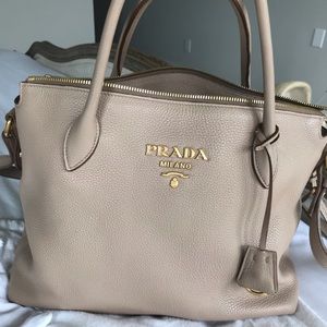 Prada Daino Leather Tote